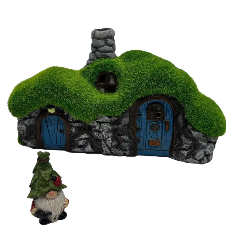Gnome Home with Gnome Statue