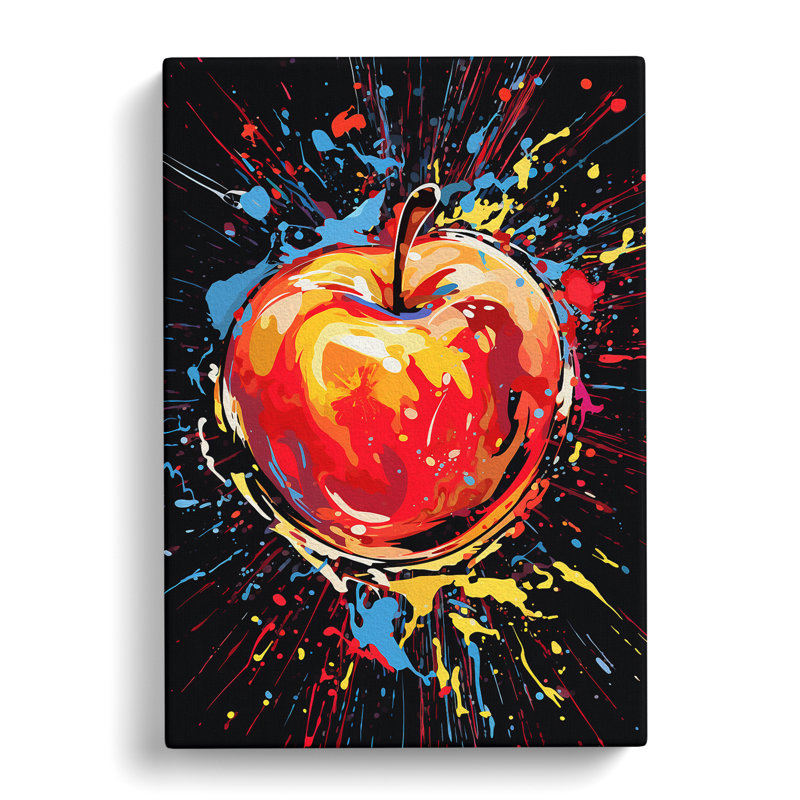 Apple Abstract No.2 - Wrapped Canvas, 76cm H x 50cm W x 3cm D
