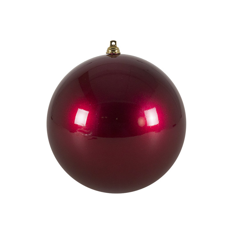 Bauble, 14cm Diameter, Burgundy