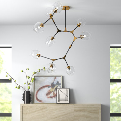 Kalish 11-Light Dimmable Sputnik Chandelier 