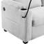 Velours côtelé convertible avec matelas double, hublots, porte-gobelets, poches latérales, porte-téléphone, touche pratique pour le salon, canapé-lit gris taille 2 simple-1730734446
