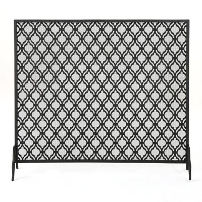 Tennison 1 Panel Iron Fireplace Screen