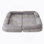 Canapé-lit double convertible pliable, gris-418158553