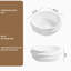 Lavabo vasque rond en céramique matelassé à motif de losanges - 15,75 po x 5,9 po