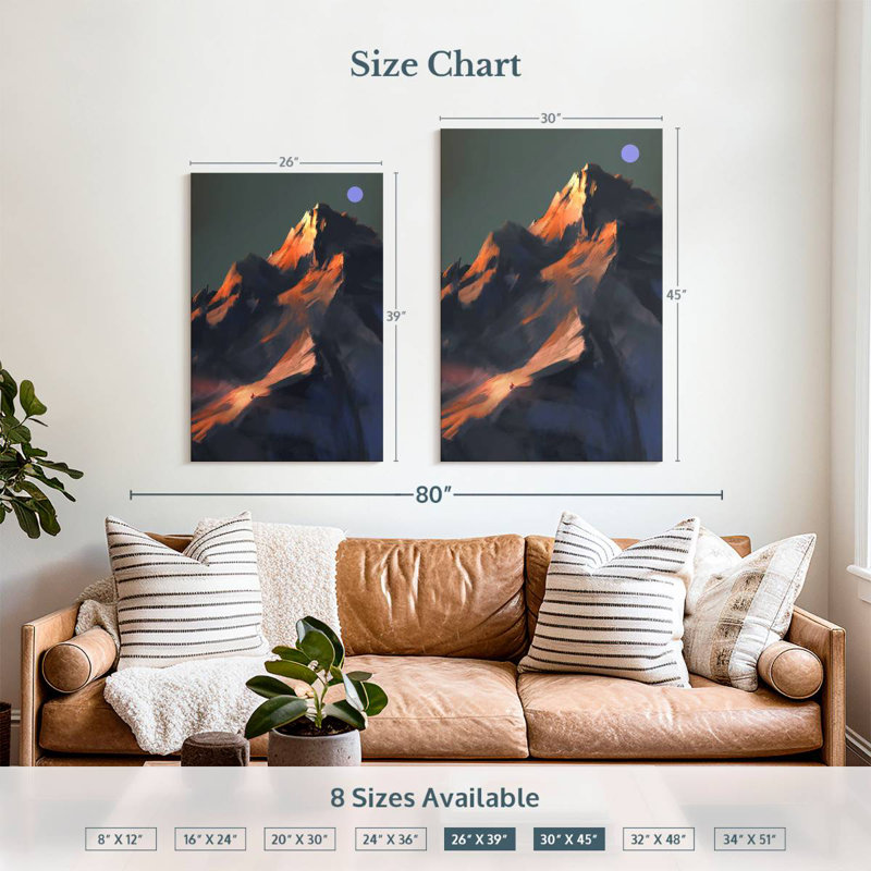 Alvord Mountain Shadow, 39" H x 26" W