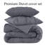 Pintuck Microfiber Duvet Cover Set with Pillowcases – Pleated Textured Bedding, Soft Luxury Quilt Cover, Breathable All-Season Comforter Cover, Modern Hotel Style Bed Set-123796620-123796616