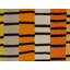 Striped Area Rug in Brown/Yellow