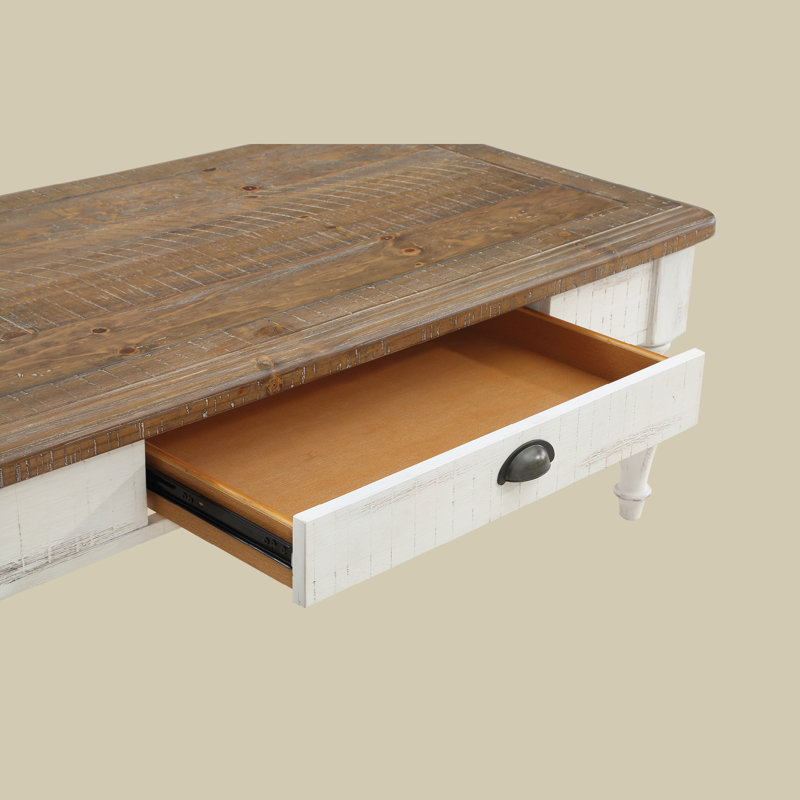 Caspar Single Coffee Table, White