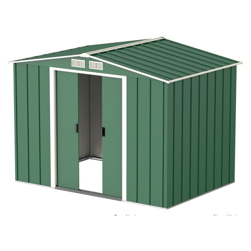 Salford Metal Garden Shed, Green