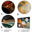 Orange orange et marbre émeraude lave III - art mural abstrait en métal MT137168-1065316507