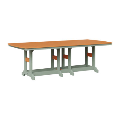 Table de salle à manger rectangulaire 96 po Berlin Gardens Garden Classic