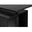 Bureau d'ordinateur moderne avec bibliothèque réversible, grandes tablettes de rangement et structure en métal robuste en forme de U pour l'efficacité du bureau à domicile.