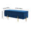 Velvet Upholstered Storage Bench-1023796650
