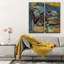 Abstract ABS VII - ensemble de 2 reproductions d'art graphique sur toile tendue-28142211