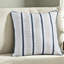 Ensemble de literie luxueux en satin de coton 7 pièces, bleu, motif côtier pour très grand lit californien