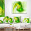 Fractale vert vif - coussin imprimé abstrait-30617618-30617614