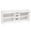 Meuble-lavabo double 84 po, 2 lavabos en céramique et comptoir en quartz avec tablettes réglables 84 po-1253510364