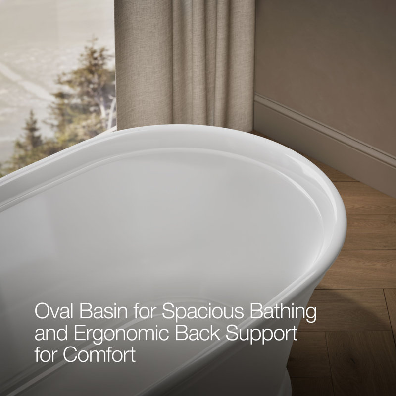 Memoirs 60" x 34" Freestanding Soaking Bathtub