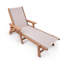 Chaise longue pliante à 5 positions, chaise d'extérieur en textilène avec cadre en PEHD et porte-gobelet pour piscine, patio et jardin