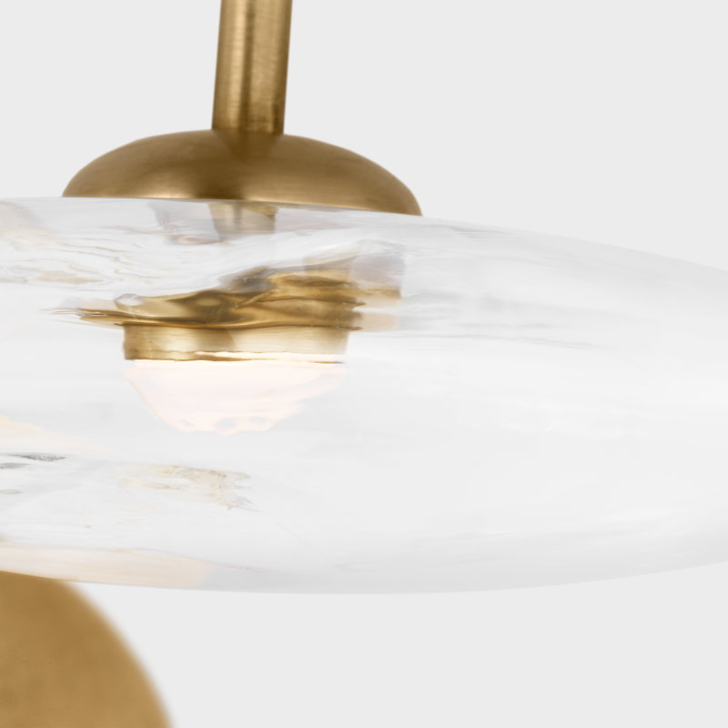 Calvino 1 - Light LED Wallchiere, Hand-Rubbed Antique Brass