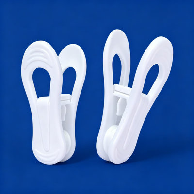 Plastic Hanger Clips 50 Pack, Multi-Purpose Finger Clips For Skirt And Pants Hangers, Strong ABS Design For Secure Clothing Organization