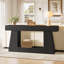 Console étroite en bois manufacturé avec tablettes-1624282347