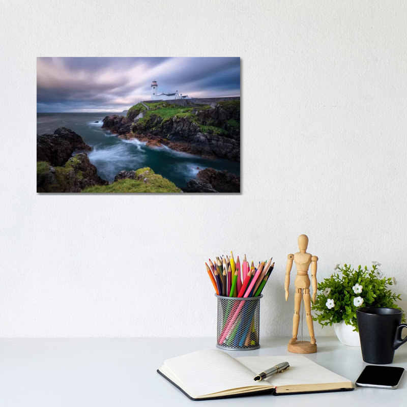Fanad Head Lighthouse by Daniel Fleischhacker - Print on Canvas, 66.04 cm H x 45.72 cm W x 3.175 cm D, Wrapped Canvas
