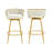 Isaias Swivel Counter Height Bar Stools Set of 2,31.5"Bar Height Stools-763968282