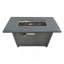Table de foyer d'extérieur avec couvercle 25 H x 42 W (gris)
