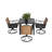 5 Piece Patio Dining Set