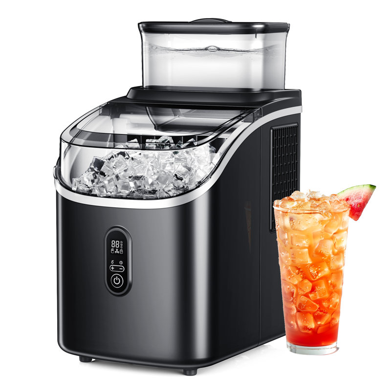 Simzlife 34 Lb. Daily Production Nugget Ice Maker Countertop with Handle