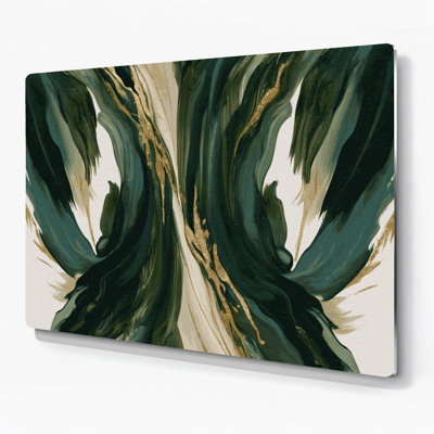 «Lyrical Abstraction 91», art mural en métal vert
