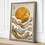Sun Above Waves Japandi - Wrapped Canvas-1321172970-1321172971
