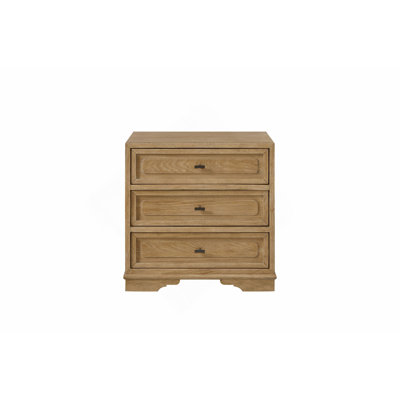 3 Drawer Nighstand - Cashew