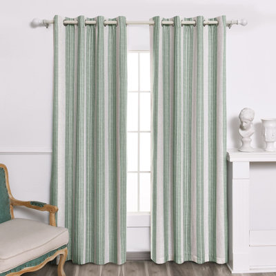 Romelia Saki Print Room Darkening Grommet Curtain Panel