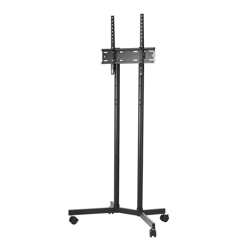 Meuble télé sur roulettes pour téléviseur de 32 à 65 pouces, moniteur portable sur roulettes, réglable en hauteur, supportant jusqu'à 88 lb, compatible universel, bureau idéal et plusieurs pièces