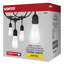 24Ft - LED String Light - 12 Vintage ST19 Bulbs Included - 120 Volts
