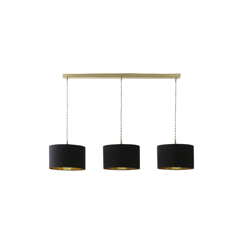 Albeiro 3 - Light Pendant, Brushed Gold, Black