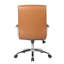 Fauteuil de direction roulant Megh, vinyle caramel, inclinable à ressort-117561294