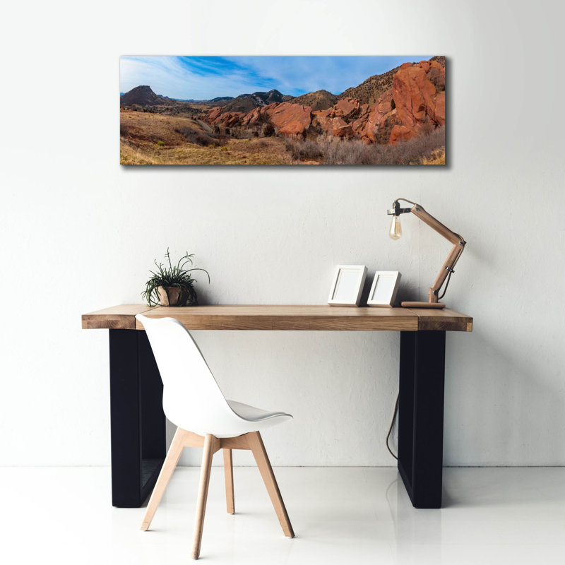 «Colorado Red Rocks Panorama» par Epic Portfolio, art mural sur toile, H 20 po x l 60 po