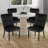Velvet Upholstered Parsons Chair-1363855924