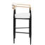 Hauteur de 2 comptoirs, revêtement beige avec pieds en fer pour la cuisine, résilience de 265 lb, capacité de soutien contemporaine en tissu de 260 lb-1195951013-1195951019