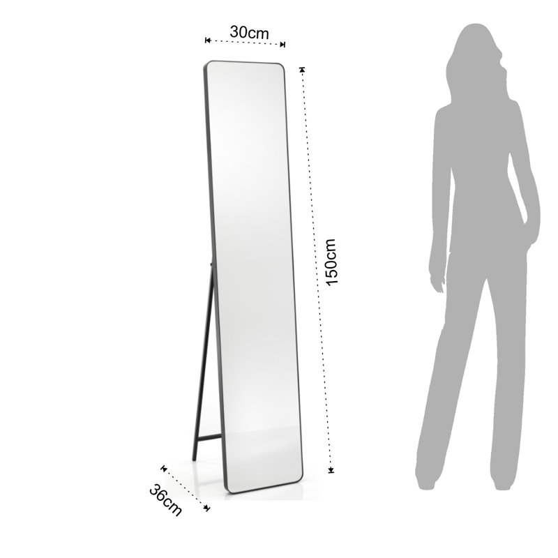 Dwyer Metal Flat Floor Mirror