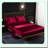 Luxury Silky Wine Red Queen Bed Sheet Set - Extra Soft Deep Pocket 4-Piece Set with Fitted Sheet, Flat Sheet, and 2 Pillow Cases.