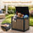 Walnut 35 Gallon Outdoor Deck Box