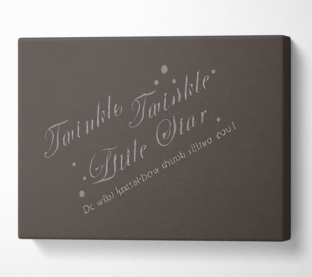 Happy Larry Nursery Quote Twinkle Twinkle Little Star 2 Chocolate ...