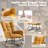 Modern Tufted Teddy Fleece Rocking Chair with Side Pocket, Glider Chair for Nursery & Living Room, Comfy Upholstered Rocker with Wood Sled Base& Metal Frame( Turmeric)-834800442