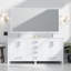 Meuble-lavabo double avec plateau en marbre-903882152