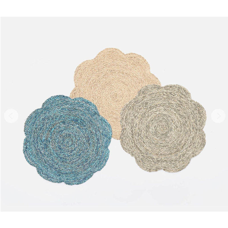 Ensemble de napperons mixtes 4 pièces, Bleu