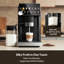 Machine à café et à espresso entièrement automatique Simzife 20 Bar, mousseur à lait et écran tactile intelligent, nettoyage automatique, conception à double chaudière, noir